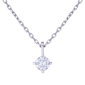 Колье из белого золота с бриллиантом The One Diamond. Артикул: 710586420201 - Ювелирный Дом SOVA Jewelry House